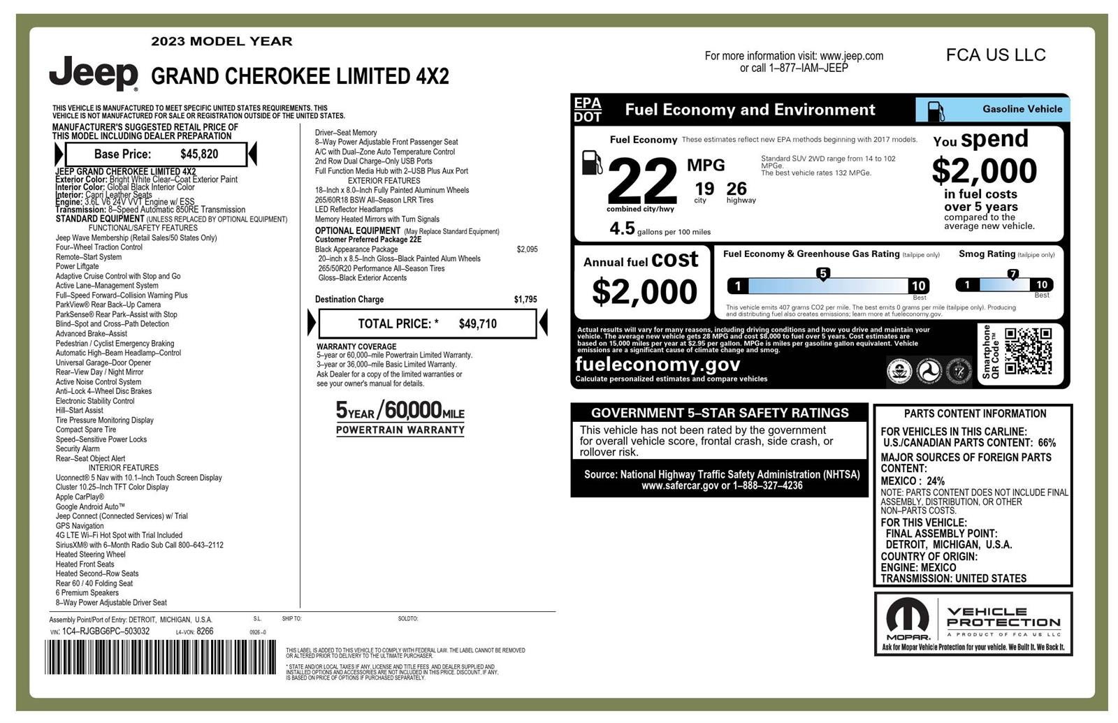 2023 Jeep Grand Cherokee Limited